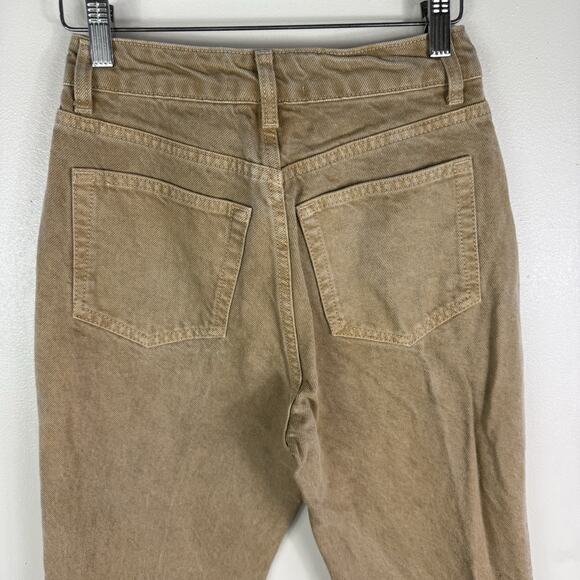 Reformation Jeans Women 24 (24x28) Cynthia High Rise Straight Brown Vtg Marzipan - Picture 8 of 16
